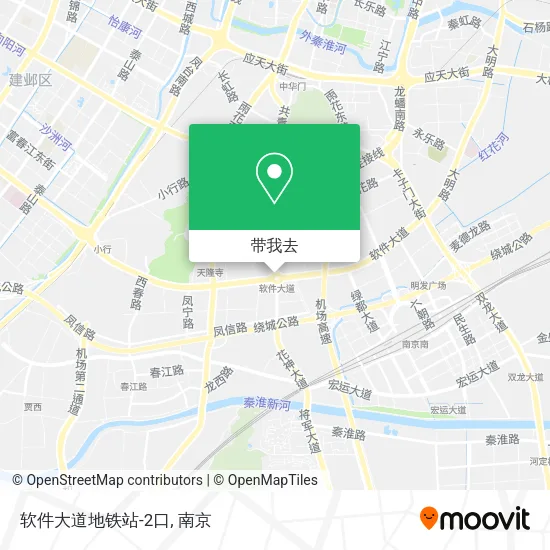 软件大道地铁站-2口地图