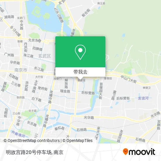 明故宫路20号停车场地图