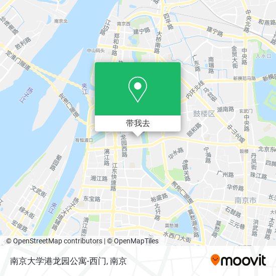 南京大学港龙园公寓-西门地图