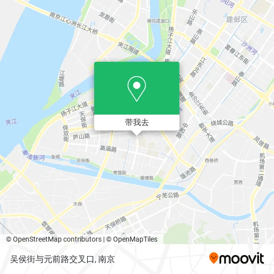 吴侯街与元前路交叉口地图