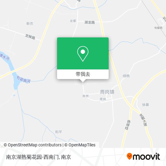 南京湖熟菊花园-西南门地图