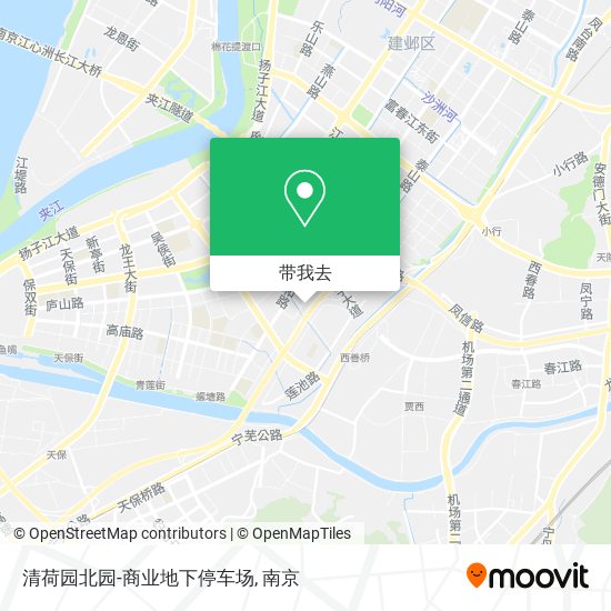 清荷园北园-商业地下停车场地图