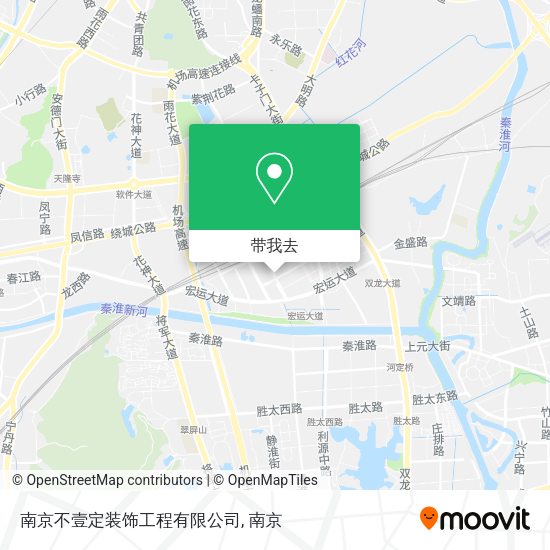 南京不壹定装饰工程有限公司地图