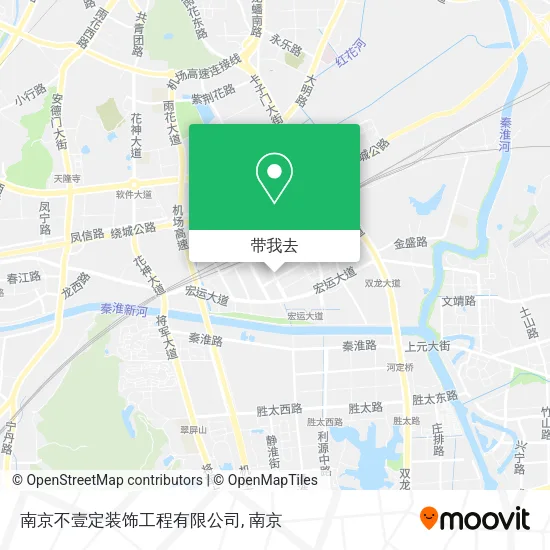南京不壹定装饰工程有限公司地图