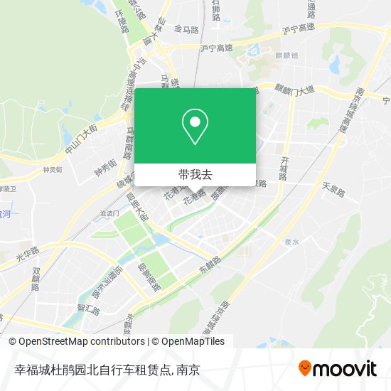 幸福城杜鹃园北自行车租赁点地图