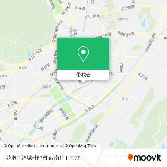 花港幸福城杜鹃园-西南1门地图