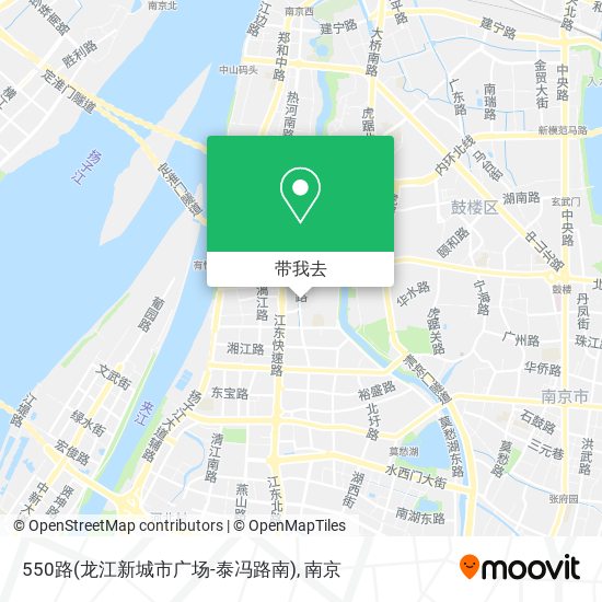 550路(龙江新城市广场-泰冯路南)地图