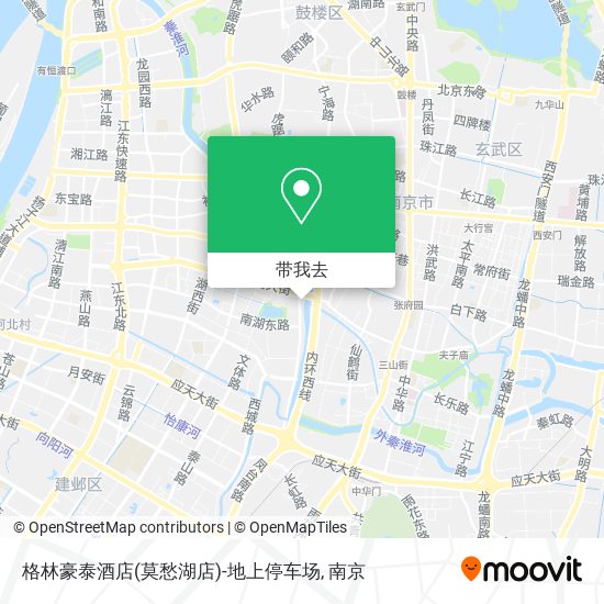 格林豪泰酒店(莫愁湖店)-地上停车场地图