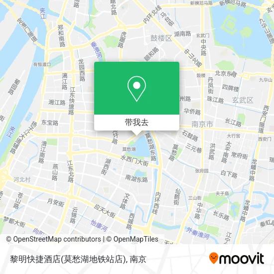 黎明快捷酒店(莫愁湖地铁站店)地图