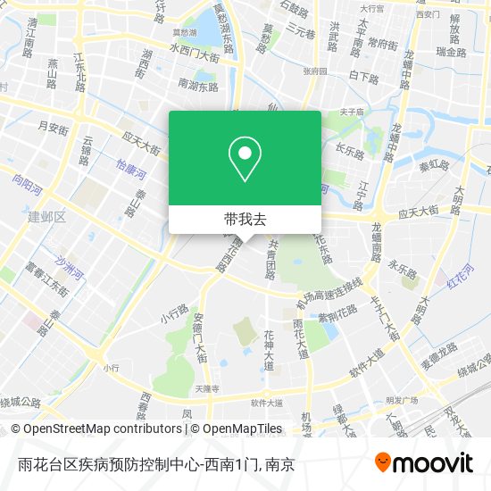 雨花台区疾病预防控制中心-西南1门地图