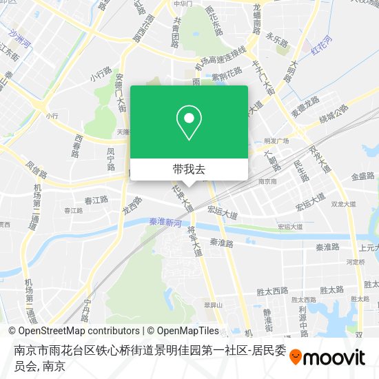 南京市雨花台区铁心桥街道景明佳园第一社区-居民委员会地图
