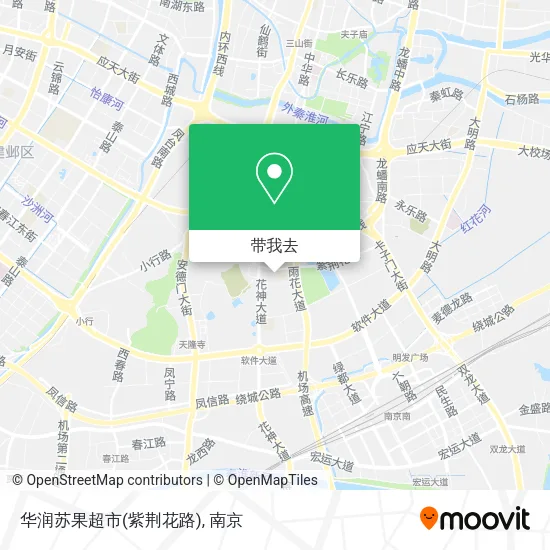 华润苏果超市(紫荆花路)地图