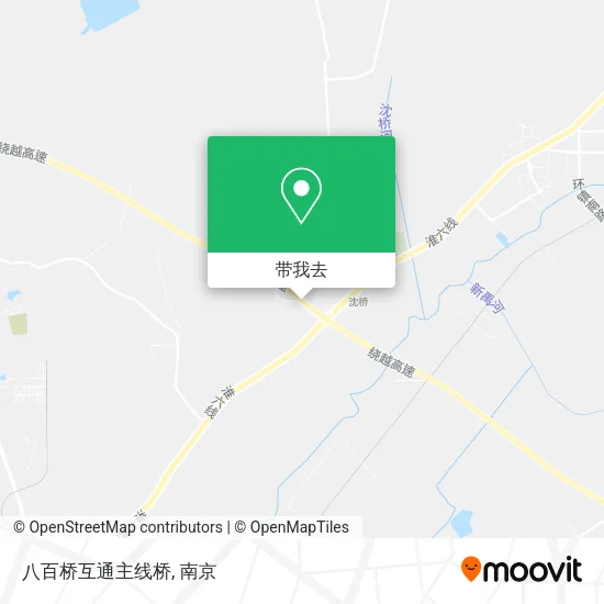 八百桥互通主线桥地图