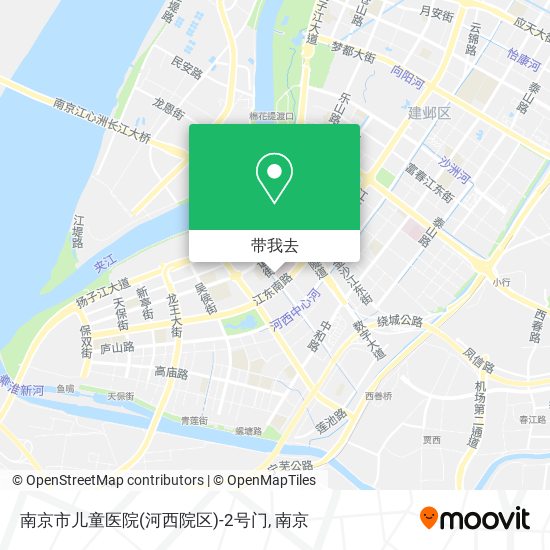 南京市儿童医院(河西院区)-2号门地图