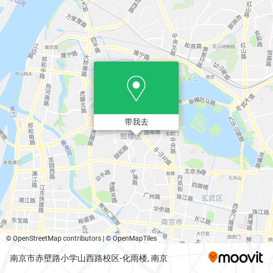 南京市赤壁路小学山西路校区-化雨楼地图