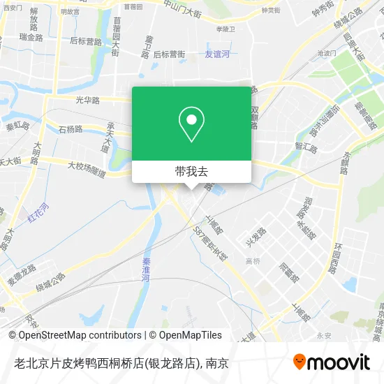 老北京片皮烤鸭西桐桥店(银龙路店)地图