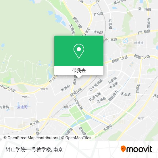 钟山学院-一号教学楼地图