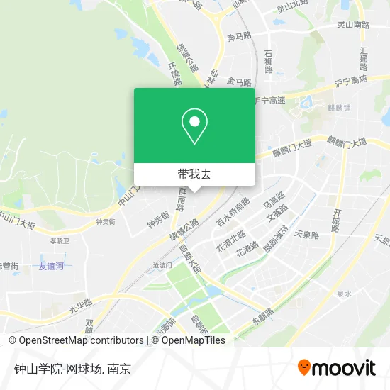 钟山学院-网球场地图