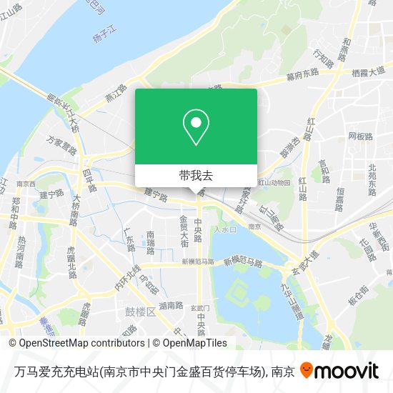 万马爱充充电站(南京市中央门金盛百货停车场)地图