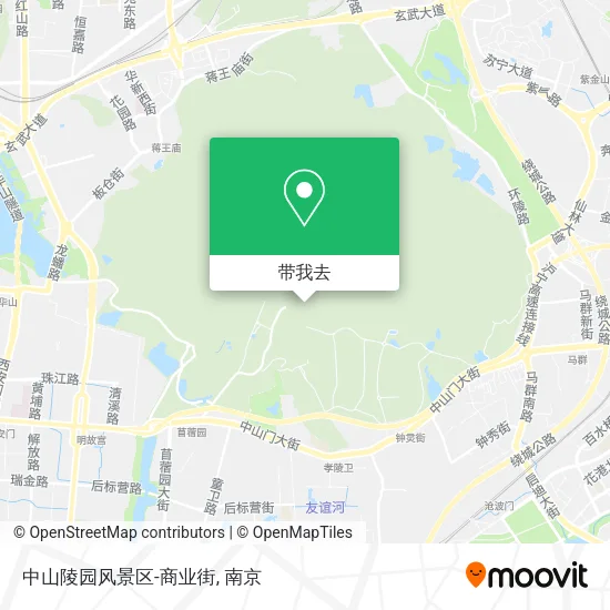 中山陵园风景区-商业街地图