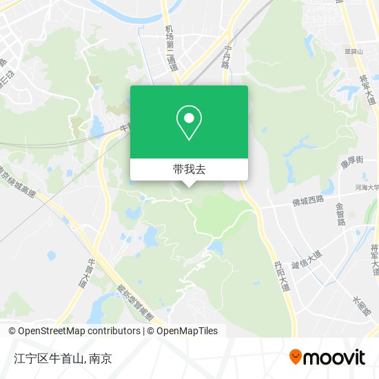 江宁区牛首山地图