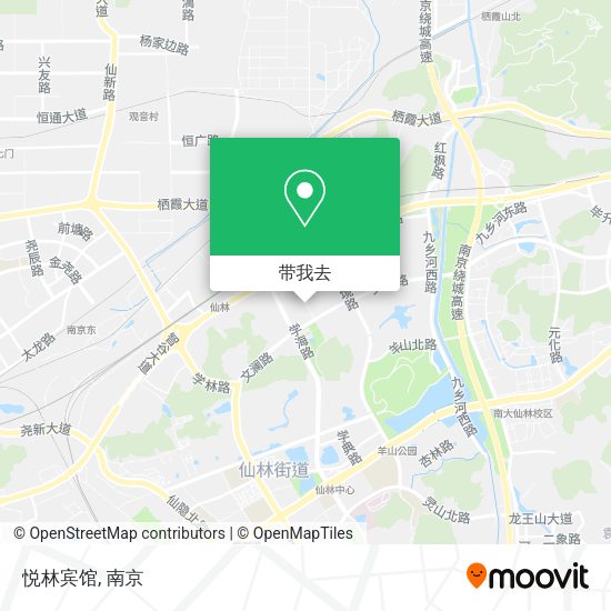 悦林宾馆地图