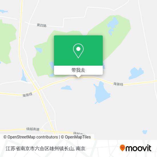 江苏省南京市六合区雄州镇长山地图
