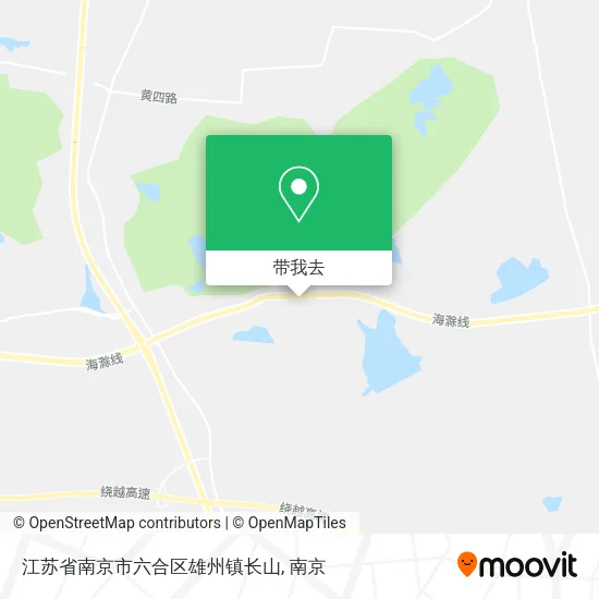江苏省南京市六合区雄州镇长山地图