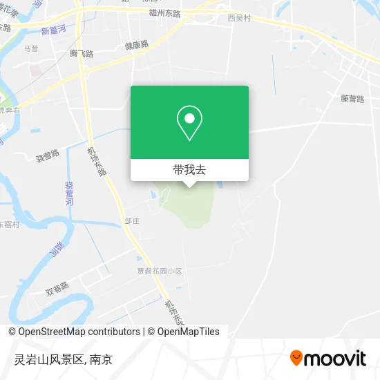 灵岩山风景区地图