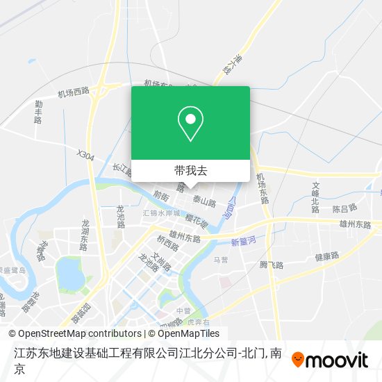 江苏东地建设基础工程有限公司江北分公司-北门地图