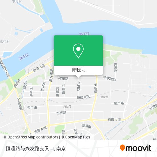 恒谊路与兴友路交叉口地图