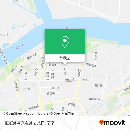 恒谊路与兴友路交叉口地图