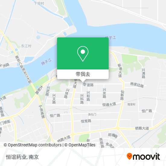 恒谊药业地图