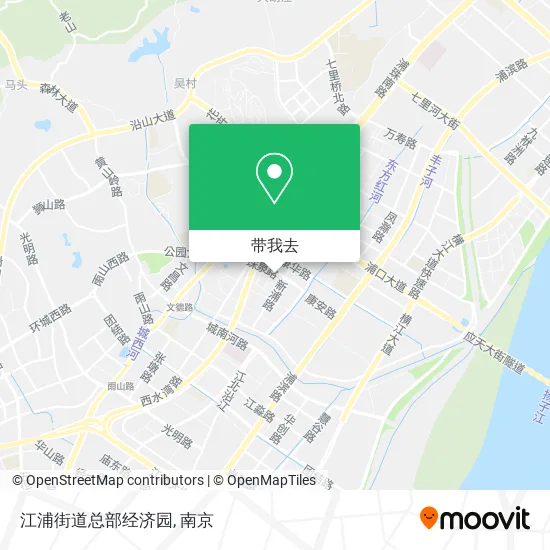 江浦街道总部经济园地图