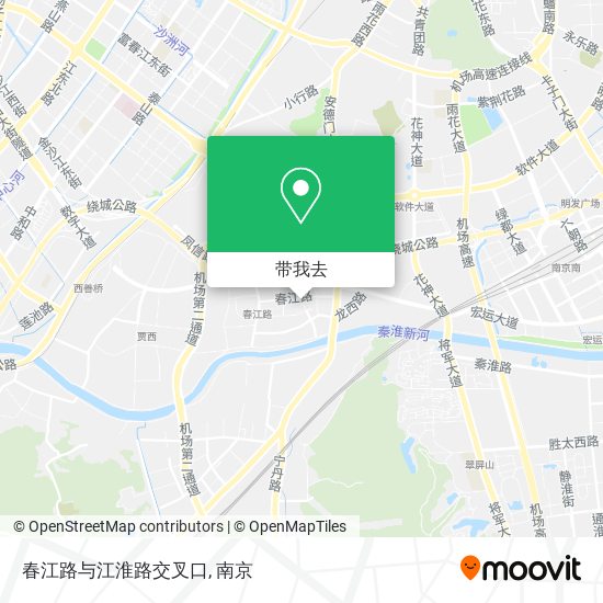 春江路与江淮路交叉口地图
