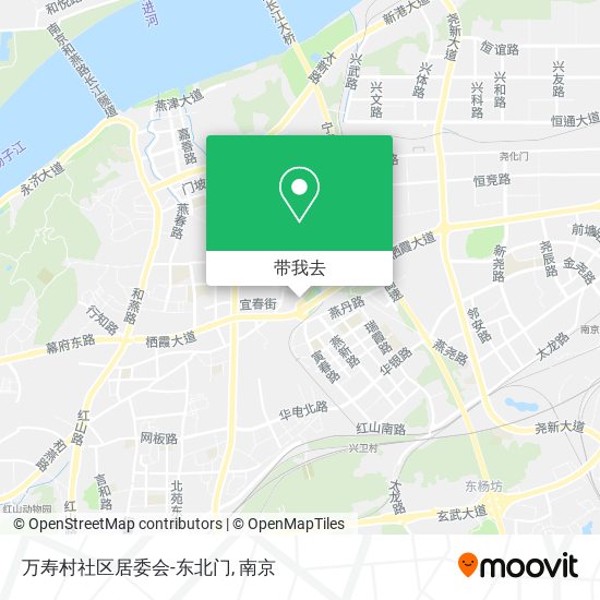 万寿村社区居委会-东北门地图