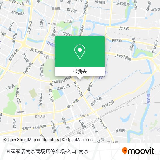 宜家家居南京商场店停车场-入口地图