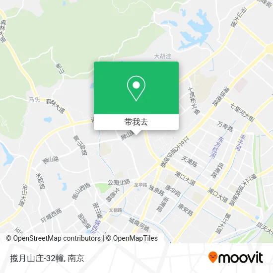 揽月山庄-32幢地图