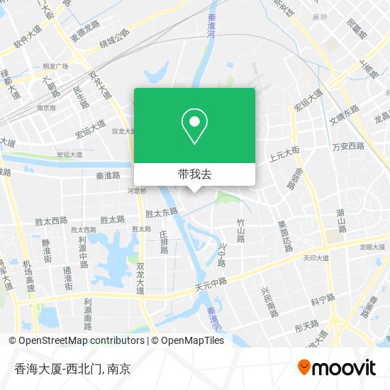 香海大厦-西北门地图