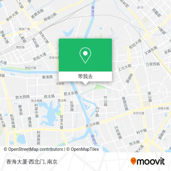 香海大厦-西北门地图