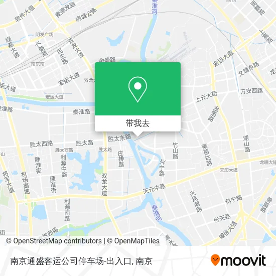 南京通盛客运公司停车场-出入口地图