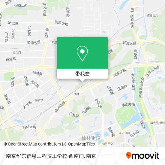 南京华东信息工程技工学校-西南门地图