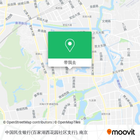中国民生银行(百家湖西花园社区支行)地图