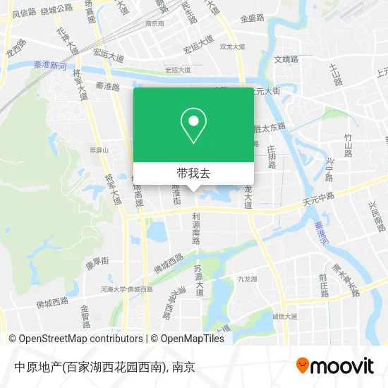 中原地产(百家湖西花园西南)地图