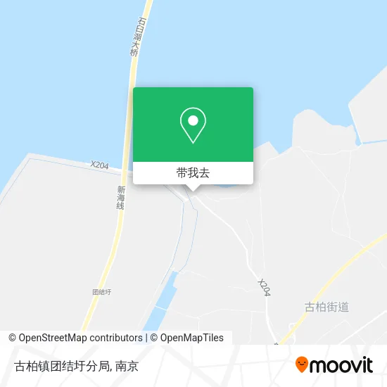古柏镇团结圩分局地图