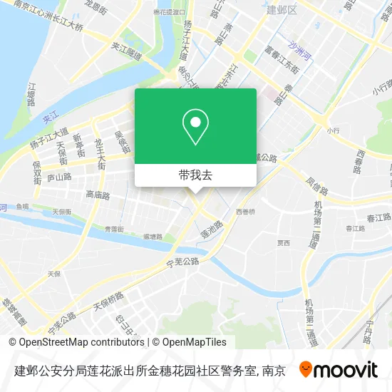 建邺公安分局莲花派出所金穗花园社区警务室地图