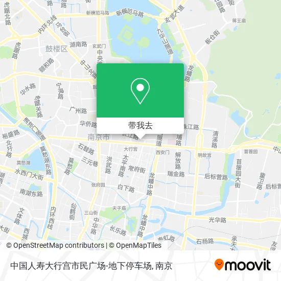 中国人寿大行宫市民广场-地下停车场地图