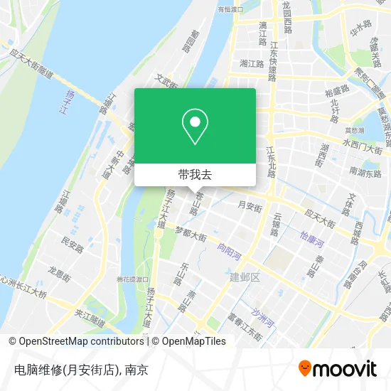 电脑维修(月安街店)地图
