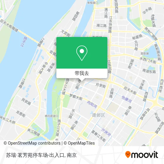 苏瑞·茗芳苑停车场-出入口地图