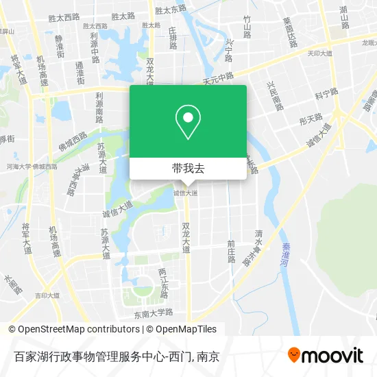 百家湖行政事物管理服务中心-西门地图